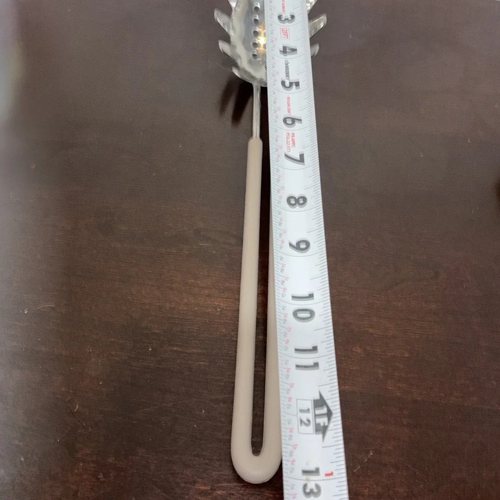 Martha Stewart Stainless Steel Pasta Server  Gray